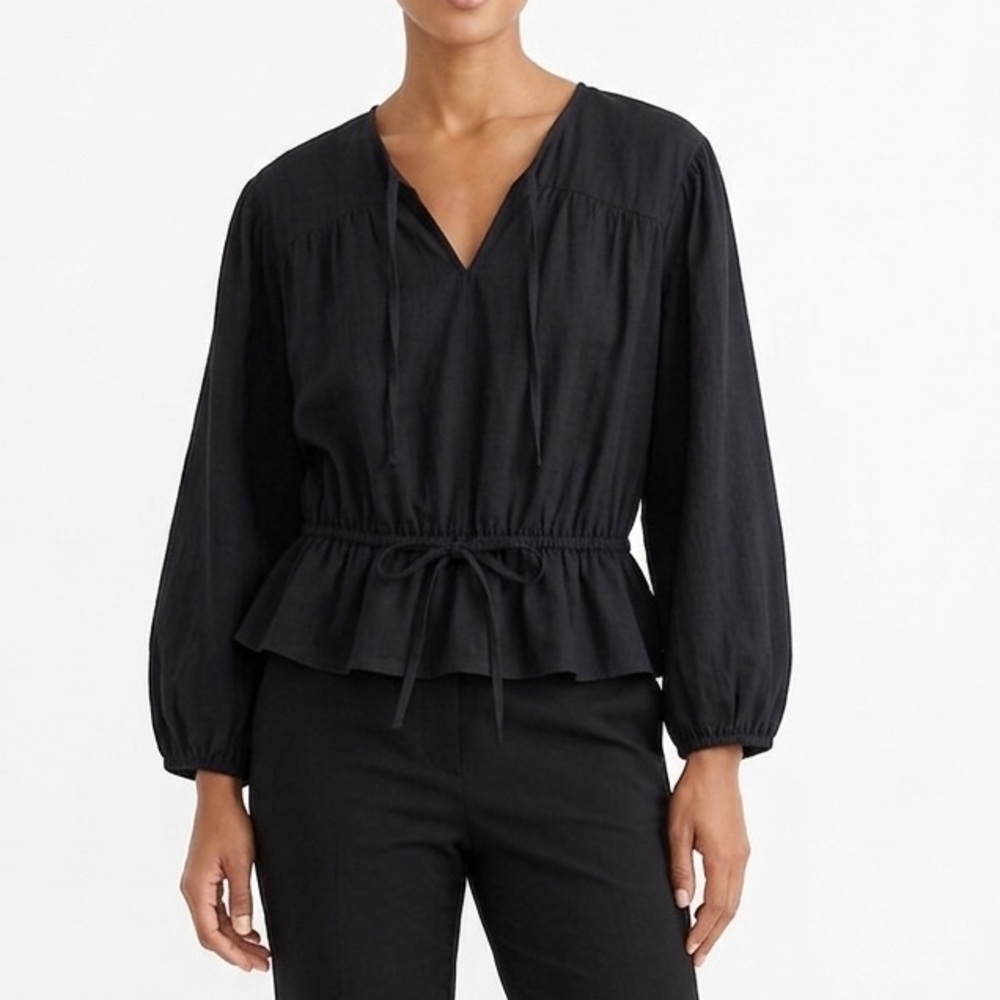Rails Abra Drawstring Waist Popover Blouse